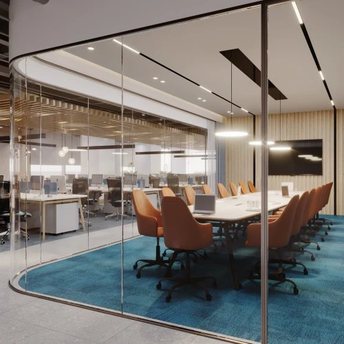 Corporate Interiors - Workspace Proposal for BASF Chemicals Pakistan Limited's New Office at Sky Towers, Dolmen Clifton