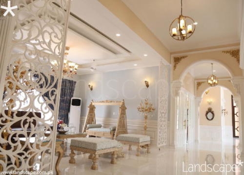 Elegant Living Room and Corridor