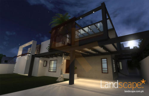 Night-View-of-the-House-Design-with-Material-Application-Contemporary-and-Always-Pleasing