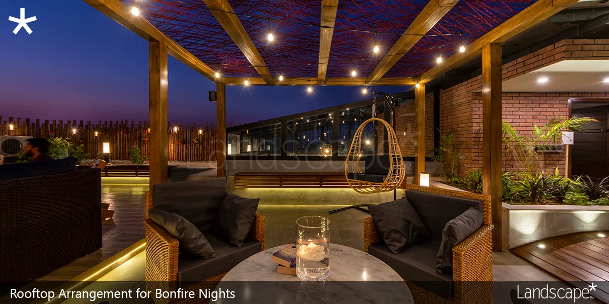 Rooftop Arrangement for Bonfire Nights