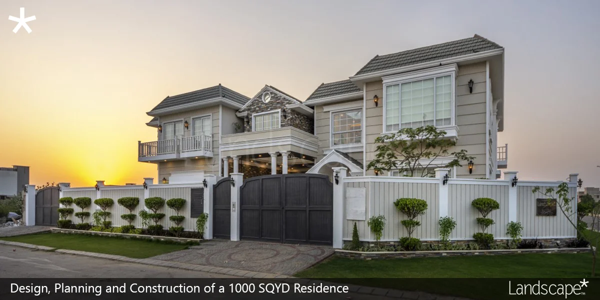 Design, Planning and Construction of a 1000 SQYD Residence